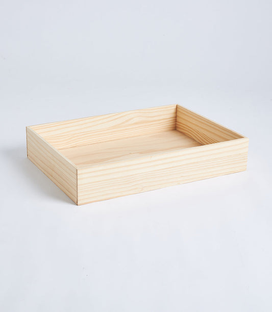 Basketeer's premium natural wood tray, ideal for creating a