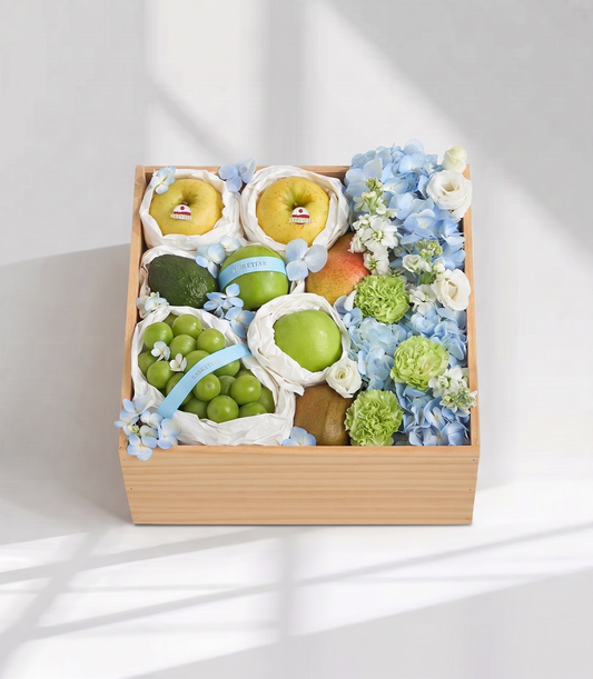 Golden Orchard Wooden Fruit Basket for Mum