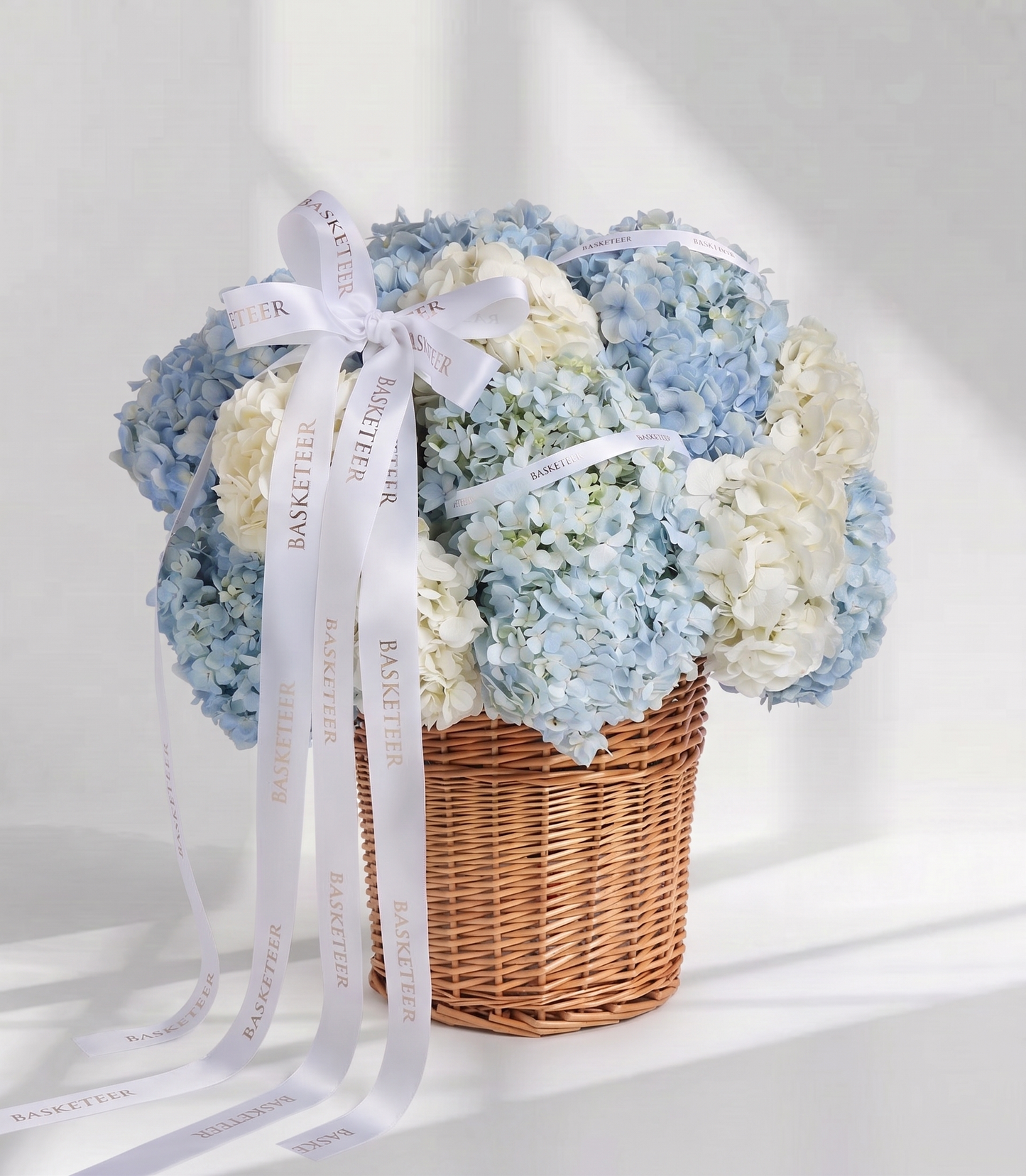 Blue & White Hydrangea Basket for Mum