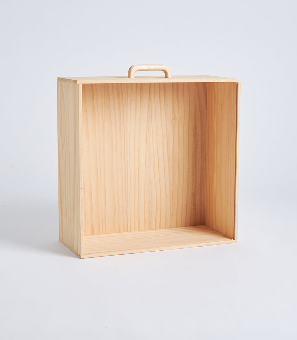 Light Natural Wood and Acrylic Display Gift Box