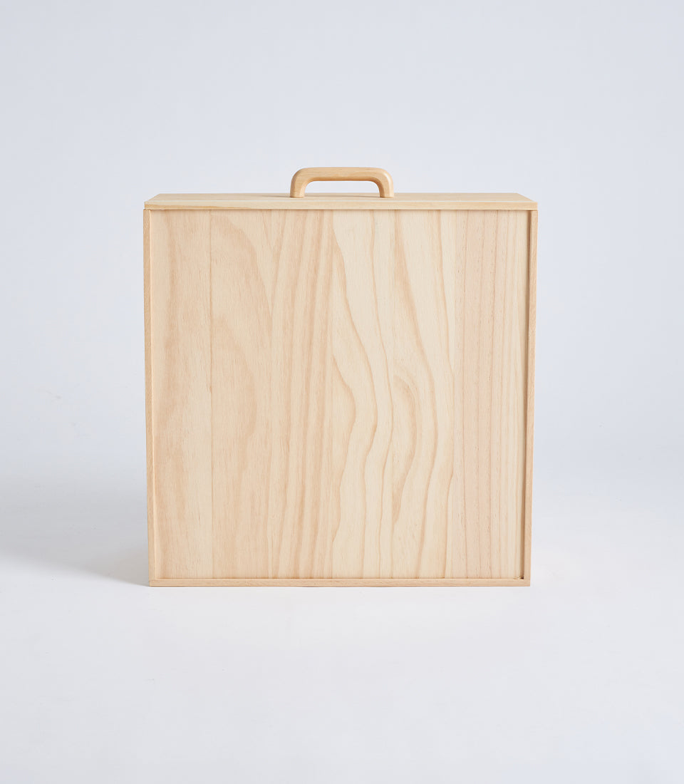 Light Natural Wood and Acrylic Display Gift Box