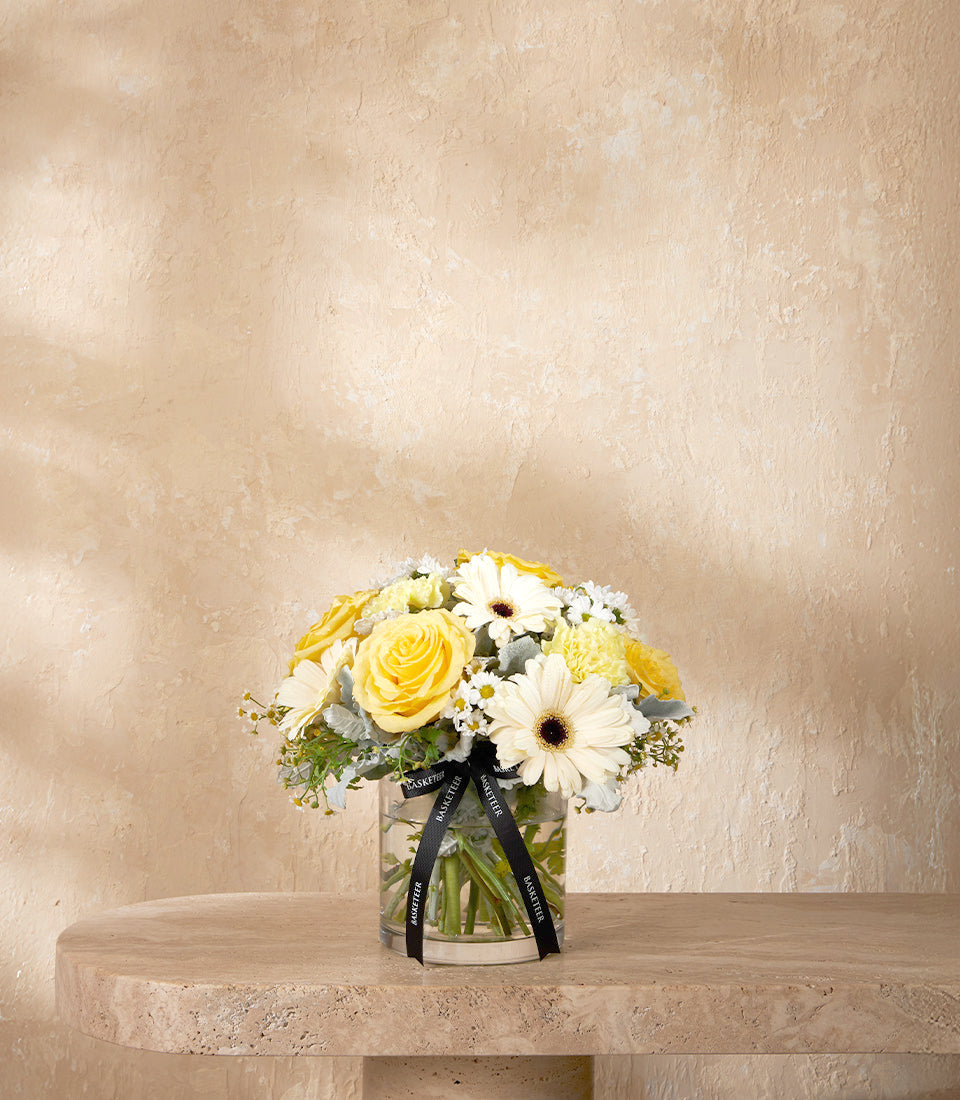 Golden Charm Vase Arrangement